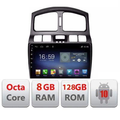 Navigatie Hyundai Santa Fe 2000-2006 Android radio gps internet Octa Core 8+128 LTE Kit-santafe-old+EDT-E609