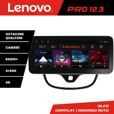 Navigatie Opel Karl 2017- K-karl Lenovo PRO 4+64 12.3 inch qled android 4G DSP gps internet  8Core