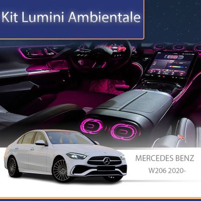 Lumini Ambientale Mercedes Benz C Class W206 2020- lampa spatar scaun control telefon sau sistem original