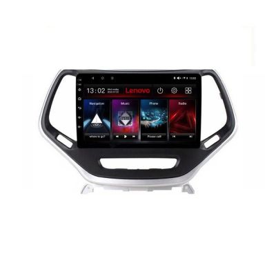 Navigatie Jeep Cherokee 2014-2019 Lenovo Kit-248 8 core QLED 2K 8+256 360 Android Waze USB Navigatie Internet Youtube Radio
