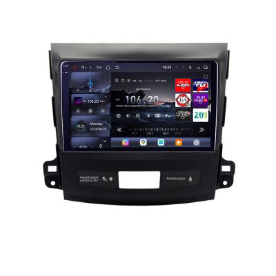 Navigatie Mitsubishi Outlander 2006-2011 Edotec Kit-056 8 core QLED 2K 12+256GB 360 Android Waze USB Navigatie Internet Youtube Radio v2