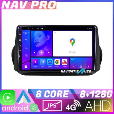 Navigatie Peugeot Bipper  Citroen Nemo  Fiat Qubo 2008 2017 EDOTEC-LITE Android radio gps internet Octa core 8 128 Carplay