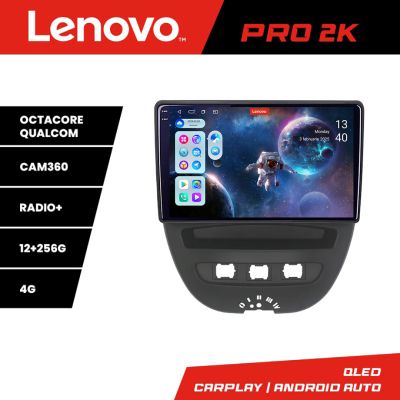 Navigatie Citroen C1 Peugeot 107 Toyota Aygo 2005-2014 Android radio gps internet 8 core QLED 2K 12+256 360 Lenovo