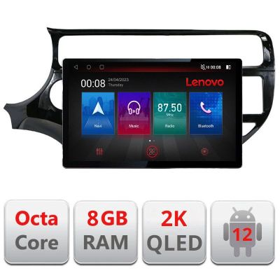 Navigatie Kia Rio N-504 ecran 13" 2K 8+128 Android Waze USB Navigatie 4G 360 Toslink Youtube Radio KIT-504+EDT-
