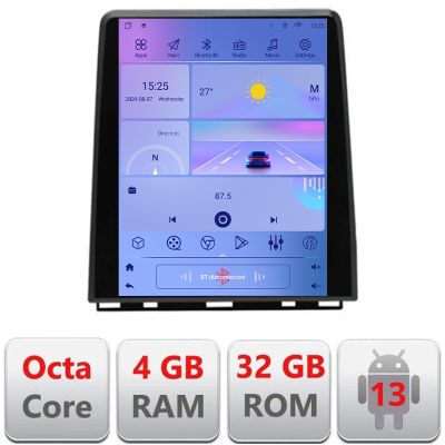 Navigatie dedicata Hyundai Santa fe 2006-2012 9.7" qled 4+32 360 Android wifi 4G carplay android auto kit-tesla-008+EDT-E420