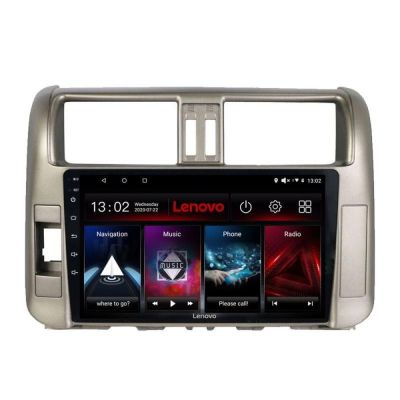 Navigatie Toyota Prado 2010-2013 Lenovo Kit-347 8 core 6+128 GB Android Waze USB Navigatie Internet Youtube Radio