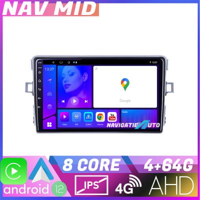 Navigatie Toyota Verso 2010 2016 KIT 133 EDOTEC-LITE Android Ecran 720P Octa Core 4 64 Carplay