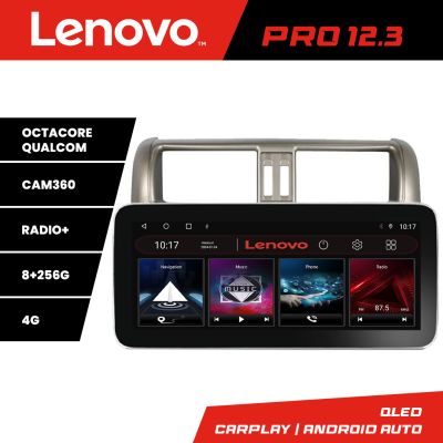 Navigatie TOYOTA Prado 2010-2013 K-347 Lenovo PRO 8+256 12.3 inch qled android 4G DSP gps internet