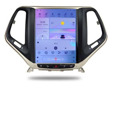 Navigatie Jeep Cherokee 2016-2020 tip tesla radio gps internet 4 Core carplay android auto 2+32 kit-tesla-cherokee17
