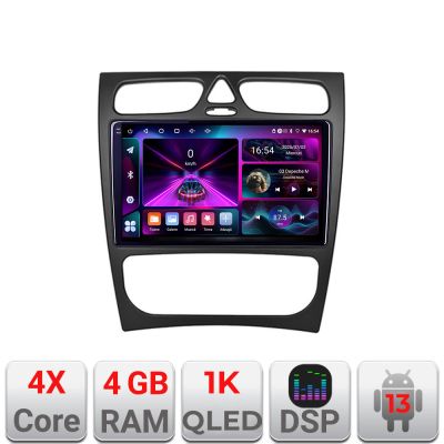 Navigatie Mercedes CLK facelift Android radio gps internet 4+64 InCell Display 1K Kit-facelift+EDT-Efacelift