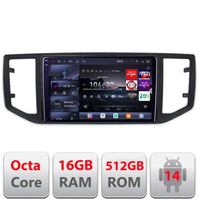 Navigatie vw crafter 2018- Edotec Kit-CRAFTER 8 core QLED 2K 12+256GB 360 Android Waze USB Navigatie Internet Youtube Radio