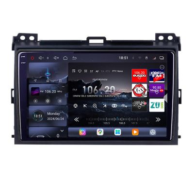 Navigatie Toyota Prado 2007- Edotec Kit-456 8 core QLED 2K 12+256GB 360 Android Waze USB Navigatie Internet Youtube Radio v1
