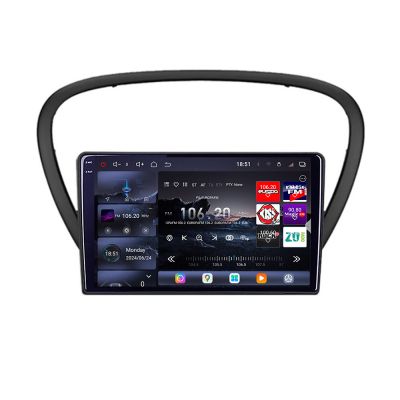 Navigatie Peugeot 607 2002-2010 Android radio gps internet 8 core QLED 2K 12+256GB 360 Edotec