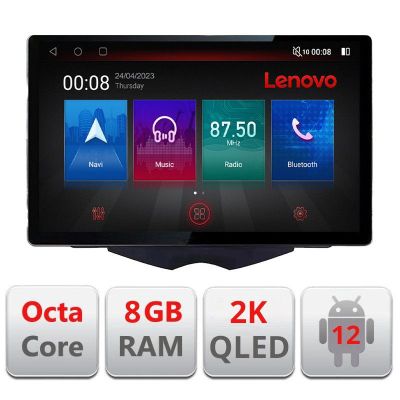 Navigatie Hyundai Veloster ecran 13" 2K 8+128 Android Waze USB Navigatie 4G 360 Toslink Youtube Radio kit-velost