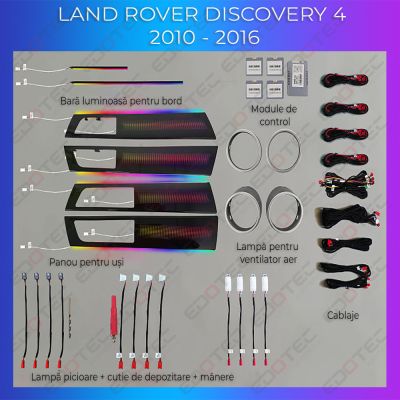 Lumini ambientale Land Rover Discovery 4 set complet control telefon sau sistem original