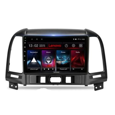 Navigatie Hyundai Santa Fe Lenovo Kit-008 4+64 GB Android Waze USB Navigatie Internet Youtube Radio