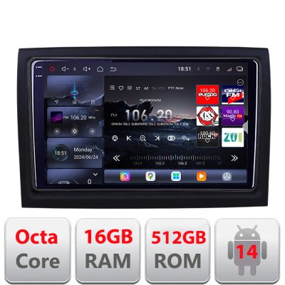 Navigatie Fiat ducato 2006- Edotec Kit-DUCATO 8 core QLED 2K 12+256GB 360 Android Waze USB Navigatie Internet Youtube Radio v1