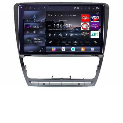 Navigatie Skoda Octavia 2 2005-2013 Edotec Kit-005 8 core QLED 2K 12+256GB 360 Android Waze USB Navigatie Internet Youtube Radio