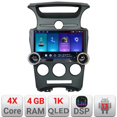 Navigatie Kia Carens 2006-2012 clima automata Edotec  4+64 10.5 inch Incell 1K android Wifi 5Ghz gps internet  KIT-carens-2006