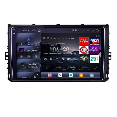 Navigatie grupul VW Edotec Kit-933 8 core QLED 2K 12+256GB 360 Android Waze USB Navigatie Internet Youtube Radio