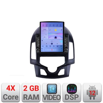 Navigatie Hyundai I30 2009-2012 clima automata K-i30automatic ecran tip TESLA 9.7" cu Android Radio Bluetooth Internet