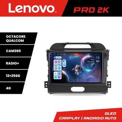 Navigatie Kia Sportage 2010- Lenovo Kit-325 8 core QLED 2K 12+256 360 Android Waze USB Navigatie Internet Youtube Radio