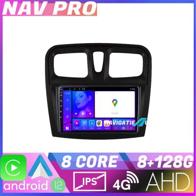 Navigatie Dacia Sandero 2012 2020 var B EDOTEC-LITE Android radio gps internet Octa core 8 128 Carplay