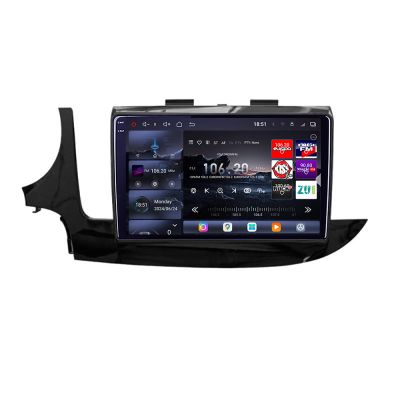 Navigatie Opel Mokka 2016- Edotec Kit-MOKKA2 8 core QLED 2K 12+256GB 360 Android Waze USB Navigatie Internet Youtube Radio