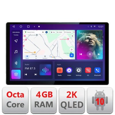 Navigatie dedicata Renault Clio 5 N-Clio5 Edonav ecran 13" 2K 4+32 Android Waze USB Navigatie 4G 360 Toslink Youtube Radio KIT