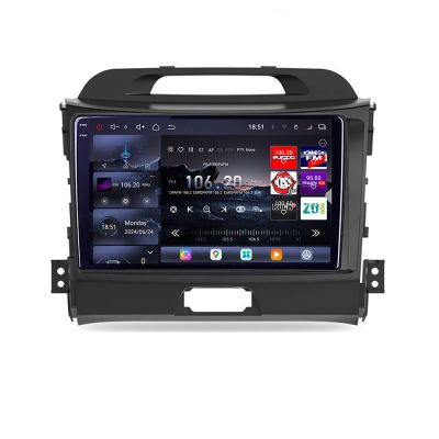 Navigatie Kia Sportage 2010- Edotec Kit-325 8 core QLED 2K 12+256GB 360 Android Waze USB Navigatie Internet Youtube Radio