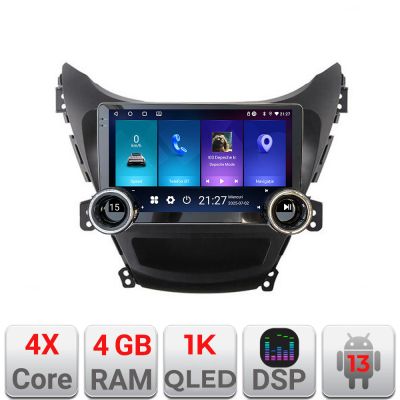 Navigatie Hyundai Elantra 2011-2013 Kit-092 Edotec  4+64 10.5 inch Incell 1K android Wifi 5Ghz gps internet  Q