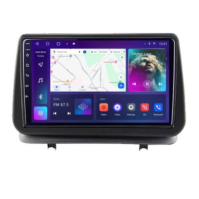 Navigatie Renault Clio 3 2005-2013 B-Clio3 Android Ecran QLED octa core 4+64 carplay android auto kit-clio3+EDT-E309V3