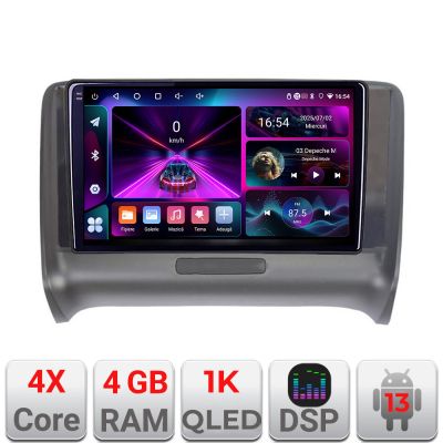Navigatie Audi TT 2004-2011 Quad Core A-078  4+64 InCell Display 1K Android Waze USB Navigatie Internet Youtube Radio