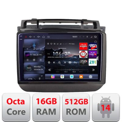 Navigatie VW Touareg 2012-2019 Edotec Kit-1142 8 core QLED 2K 12+256GB 360 Android Waze USB Navigatie Internet Youtube Radio