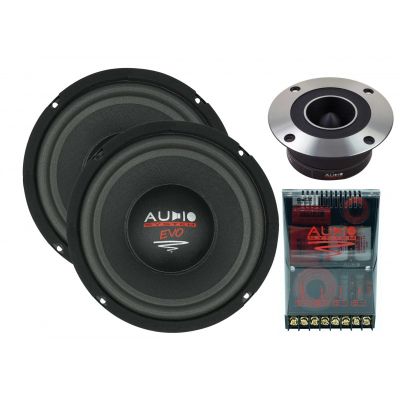 Set 4 Difuzoare componente, Audio System X 200-4 FREE AIR FLAT EVO 2, 250 mm, 8", 200 watts, 3 ohm