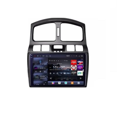 Navigatie Hyundai Santa Fe 2000-2006 Android radio gps internet 8 core QLED 2K 12+256GB 360 Edotec