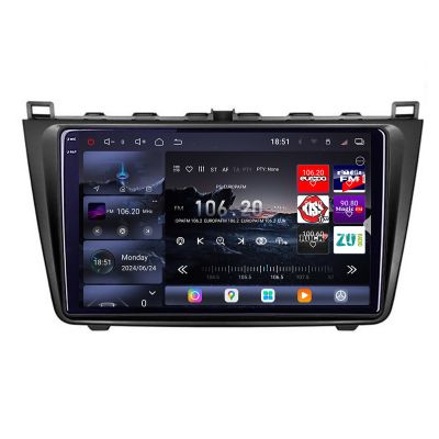 Navigatie Mazda 6 2007-2011 Edotec Kit-012 8 core QLED 2K 12+256GB 360 Android Waze USB Navigatie Internet Youtube Radio
