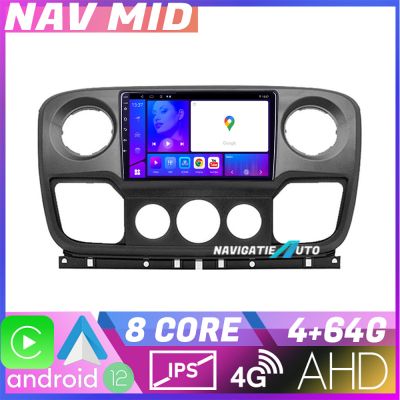 Navigatie Opel Movano  Renault Master 2010 2021 EDOTEC-LITE Android Ecran 720P Octa Core 4 64 Carplay v2