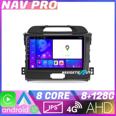 Navigatie Kia Sportage 2010 KIT 325 EDOTEC-LITE Android Ecran 720P Octa Core 8 128 Carplay