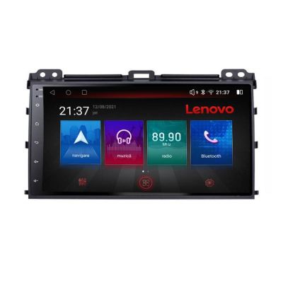 Navigatie Toyota Prado 2007- Lenovo Kit-456 8 core QLED Qualcomm 4+64 360 Android Waze USB Navigatie Internet Youtube Radio