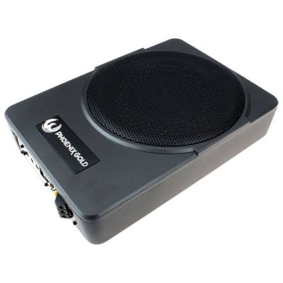 Subwoofer activ sub scaun Phoenix Gold, 200 W RMS, 400 W Max, difuzor 10”