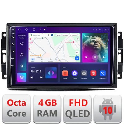 Navigatie Chrysler Jeep B-202 Android Ecran QLED octa core 4+64 carplay android auto KIT-202+EDT-E310V3 v3