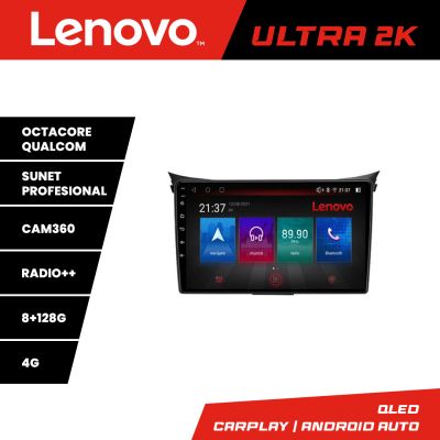 Navigatie Hyundai I30 2011-2016 Octa Core Android Radio Bluetooth GPS WIFI/4G DSP 2K 8+128GB 360 Toslink