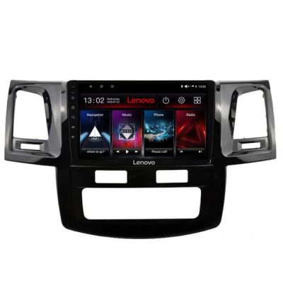 Navigatie Toyota Hilux 2008-2014 Lenovo Kit-143 8 core QLED 2K 8+256 360 Android Waze USB Navigatie Internet Youtube Radio