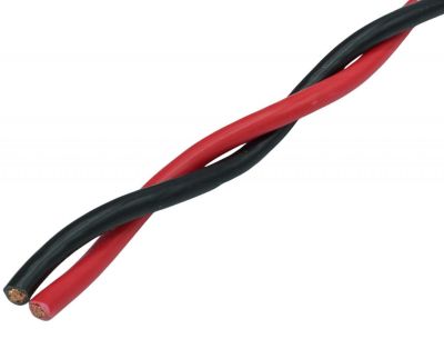 ROLA Cablu de difuzor răsucit 2x 4,0 mm²x100m Audio System Z-TSC 4.0BK/RD