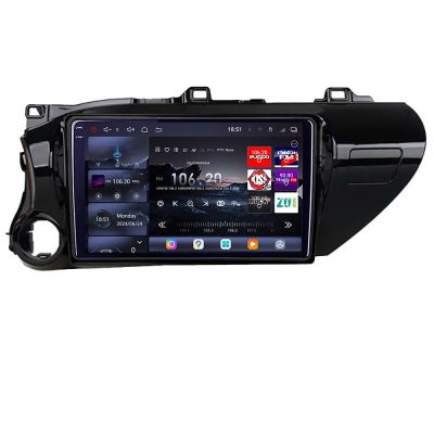 Navigatie Toyota Hilux 2016- Edotec Kit-TY59 8 core QLED 2K 12+256GB 360 Android Waze USB Navigatie Internet Youtube Radio