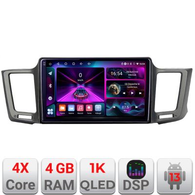 Navigatie Toyota RAV4 A-247  4+64 InCell Display 1K Android Waze USB Navigatie Internet Youtube Radio