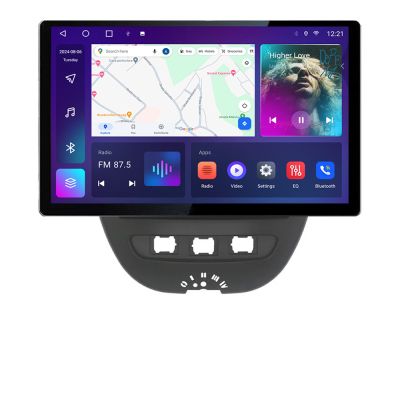 Navigatie dedicata Edonav Citroen C1 Peugeot 107 Toyota Aygo 2005-2014, Ecran 2K QLED 13",Octacore,4Gb RAM,32Gb Hdd,4G,360,DSP,Carplay,Bluetooth