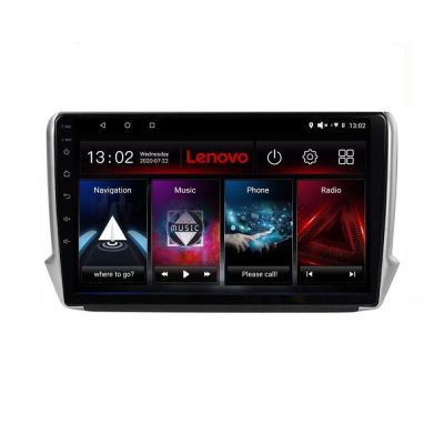 Navigatie Peugeot 208/2008 Lenovo Kit-PSA 8 core 6+128 GB Android Waze USB Navigatie Internet Youtube Radio