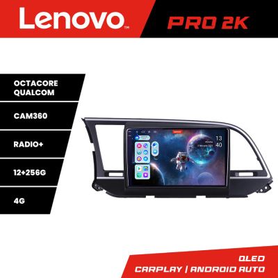 Navigatie Hyundai Elantra 2015-2018 Lenovo Kit-581 8 core QLED 2K 12+256 360 Android Waze USB Navigatie Internet Youtube Radio
